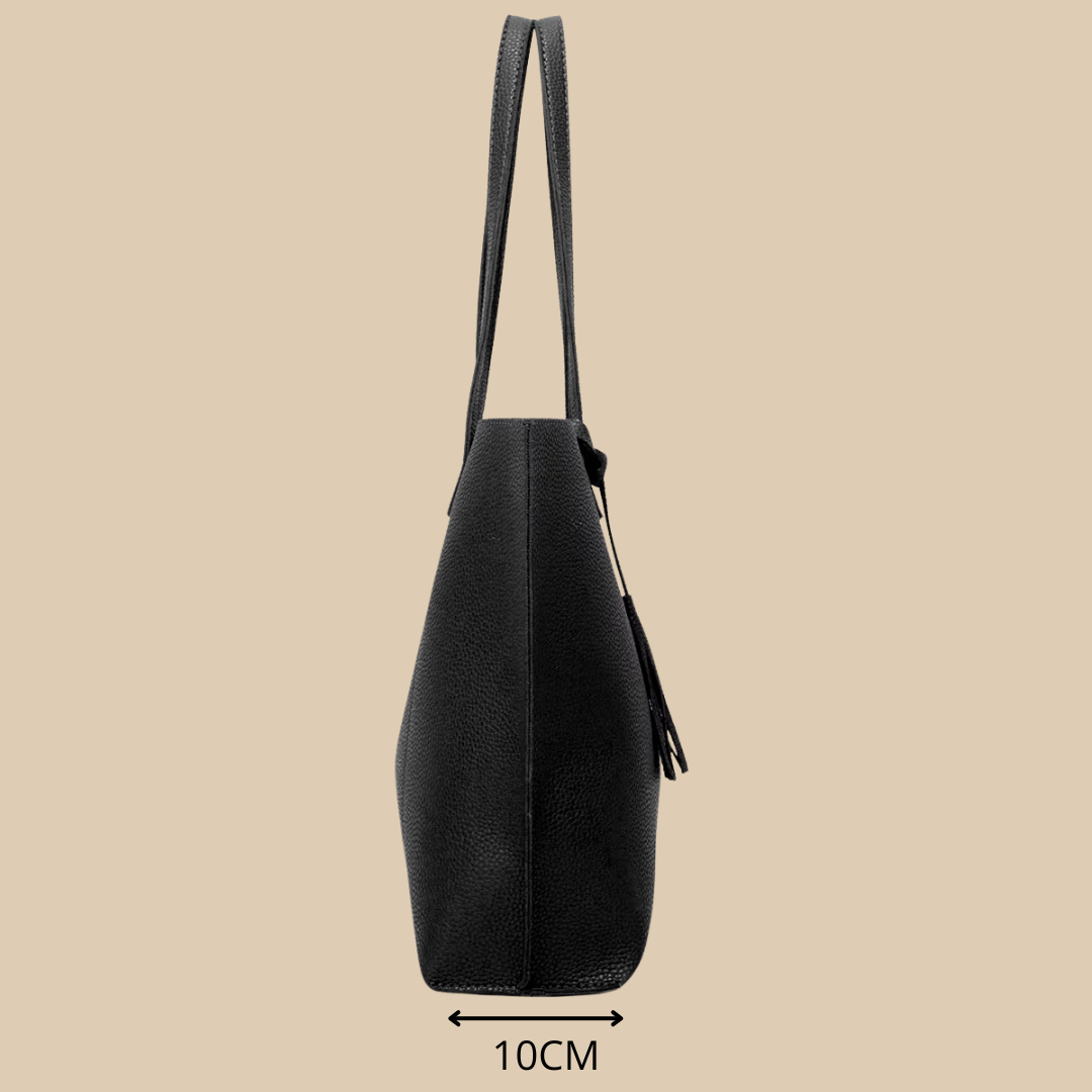 Atasha | Sac à Bandoulière Noir Avec Portefeuille Gratuit