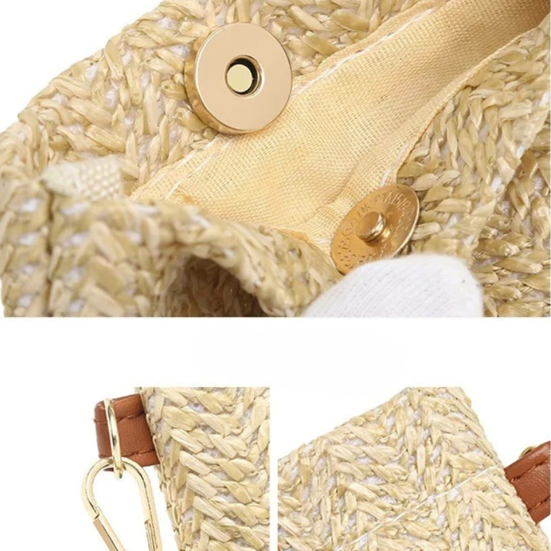 Charlene | Mini sac à bandoulière | Sac en raphia