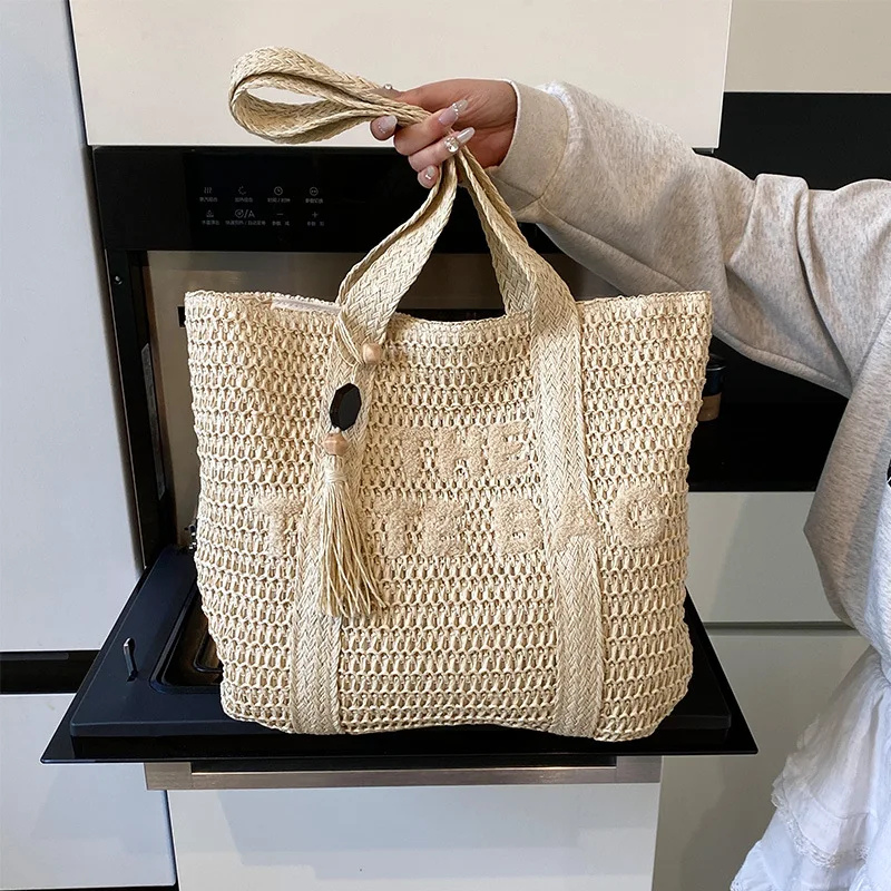 Laccie | Sac en Raphia Femme | Main