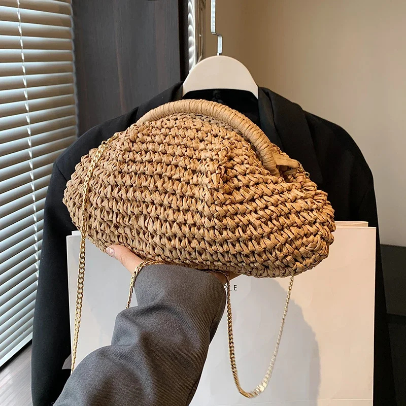 Haley | Sac en Raphia Femme | Bandoulière