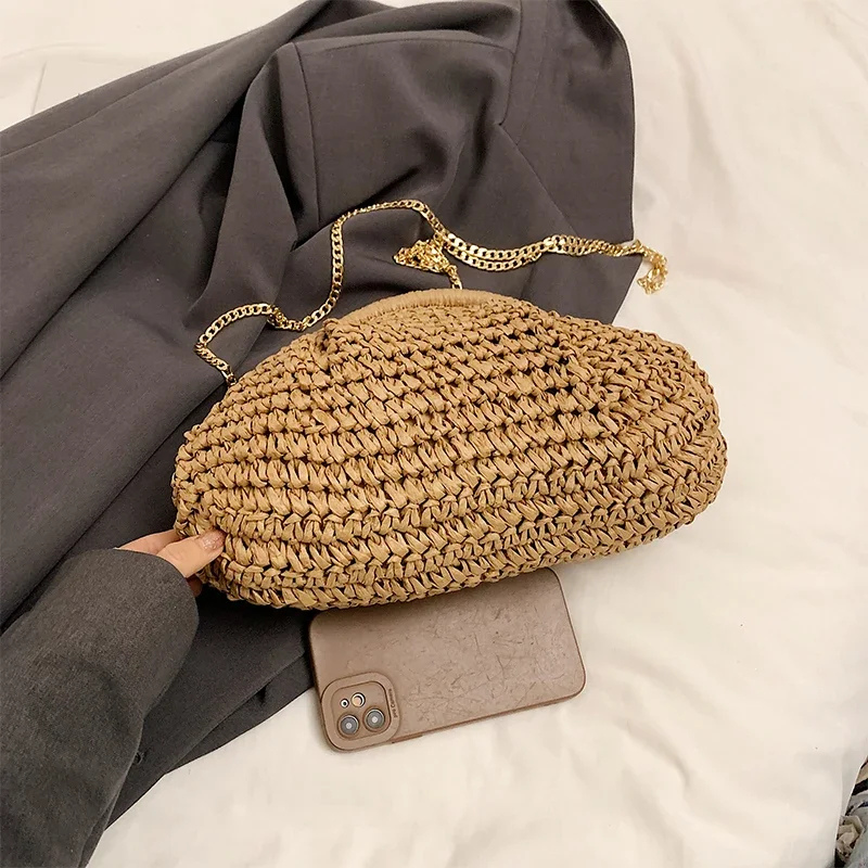 Haley | Sac en Raphia Femme | Bandoulière