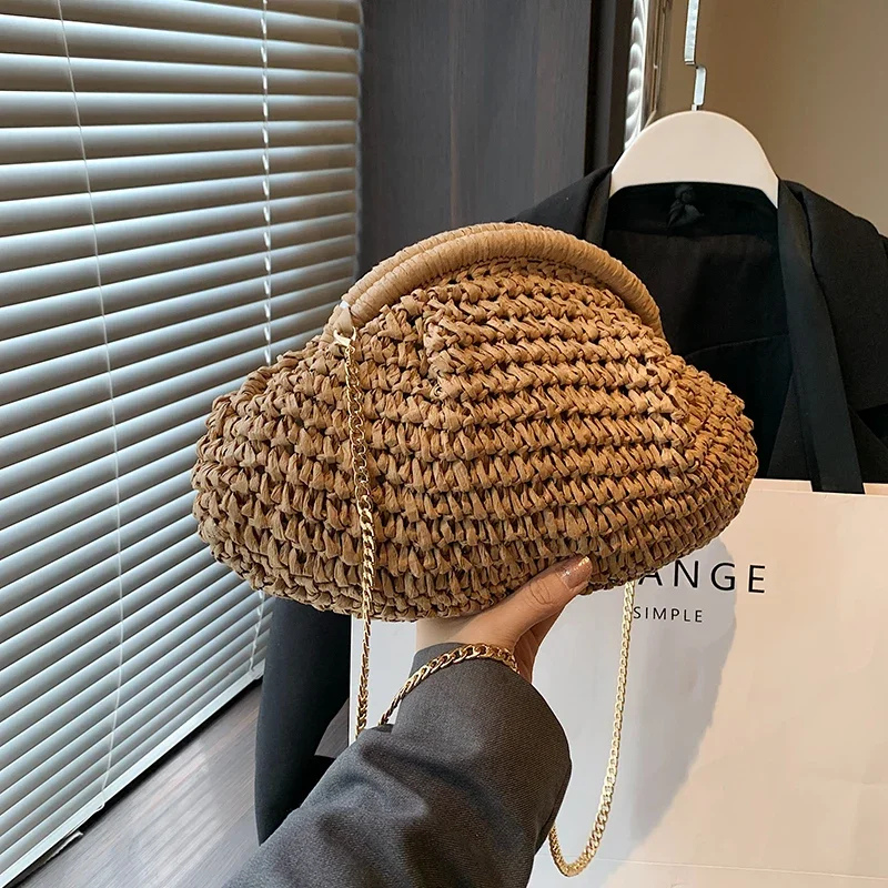 Haley | Sac en Raphia Femme | Bandoulière