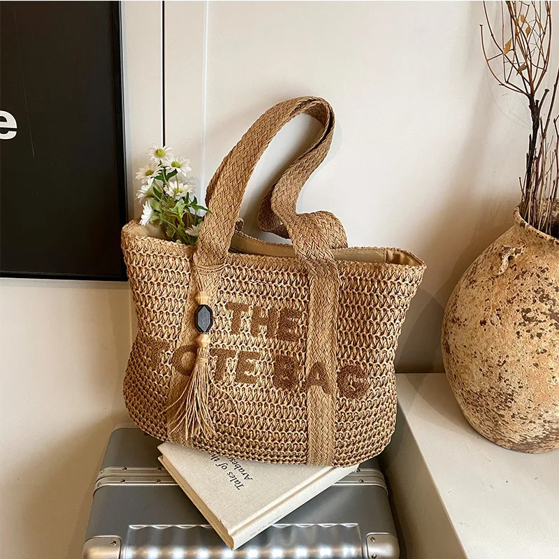Laccie | Sac en Raphia Femme | Main