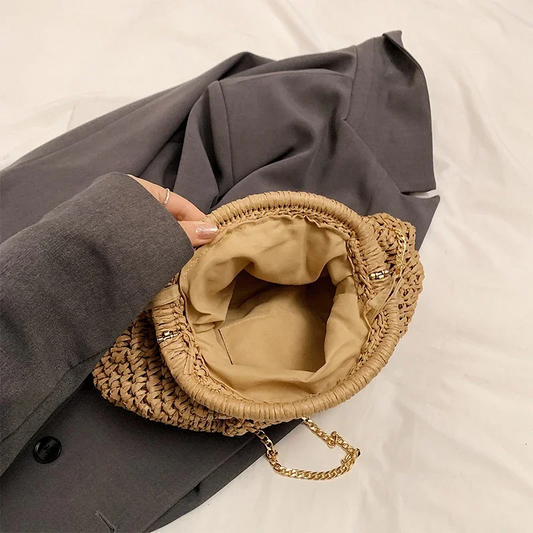 Haley | Sac en Raphia Femme | Bandoulière